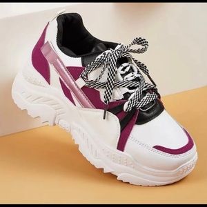 Lace-up Front Chunky Sneakers